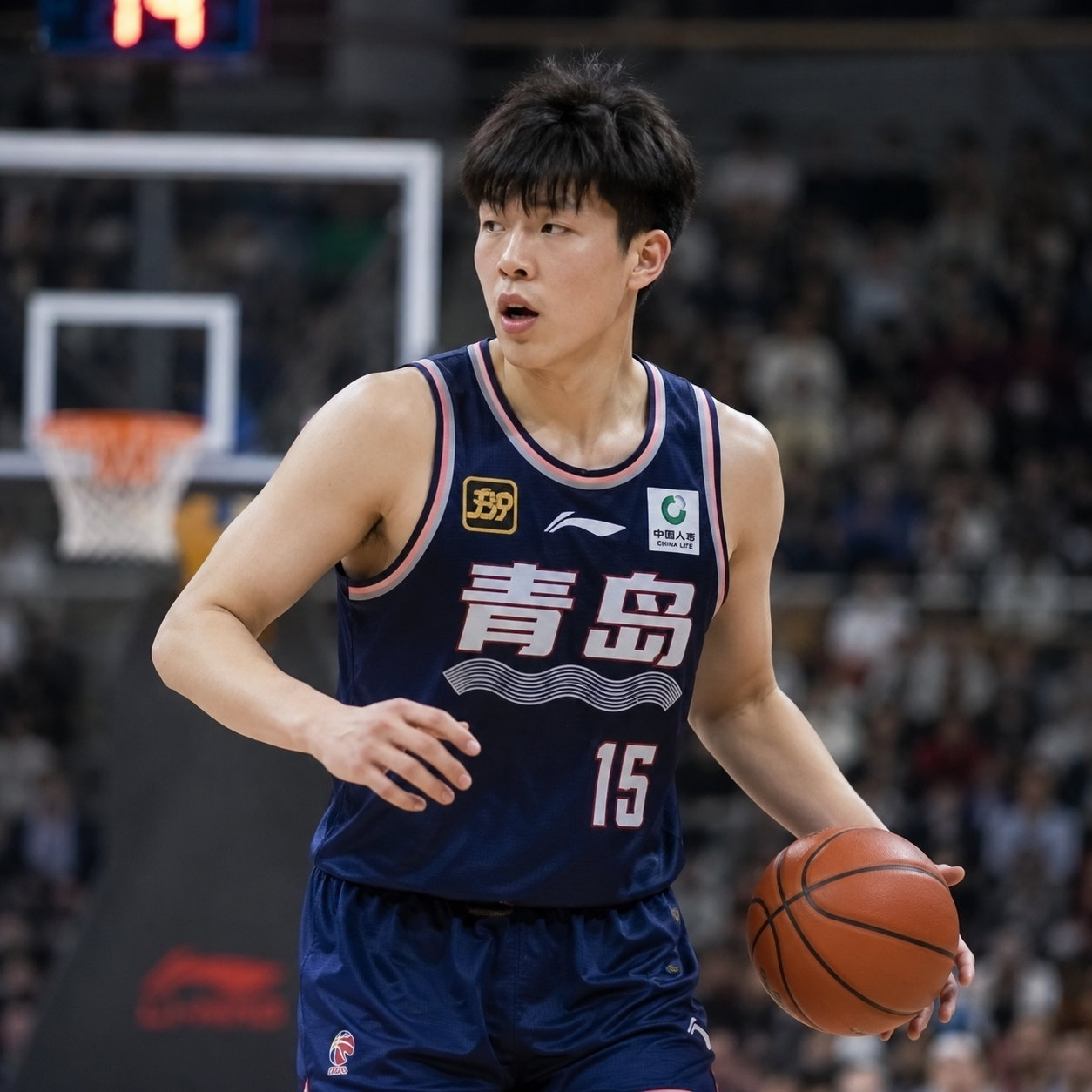 Yanghansen bermain basket